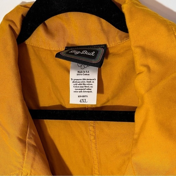 Big Bud Press Short-Sleeve Jumpsuit 4XL spicy mustard - Picture 9 of 13